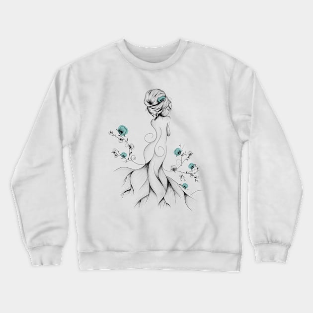 Poppy Poem Crewneck Sweatshirt by LouJah69